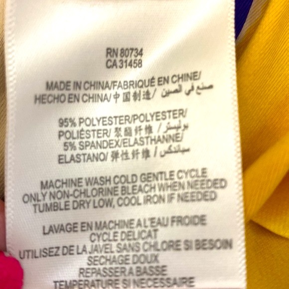 BCBGMaxAzria bold & colorful geometric impression print dress - Picture 4 of 5